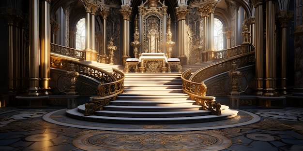 King Throne in Palace of Versailles