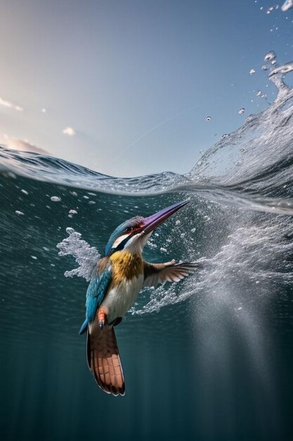 Photo kingfisher alcedo atthis