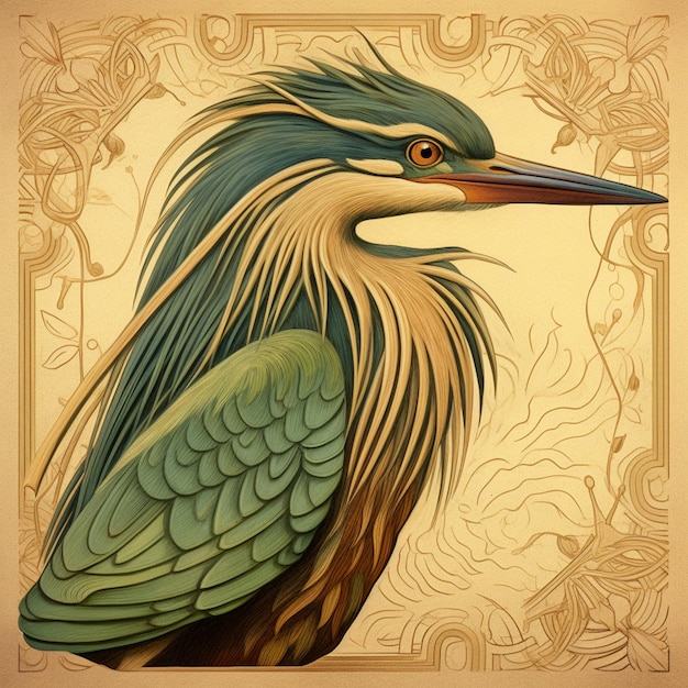 A kingfisher illustration