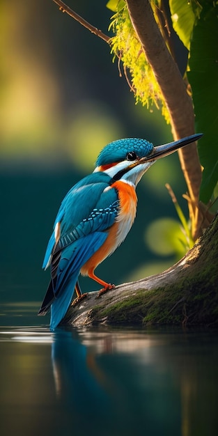 Kingfisher in nature photo