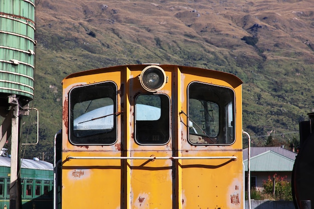 Kingston flyer - vecchio treno a queenstown, in nuova zelanda