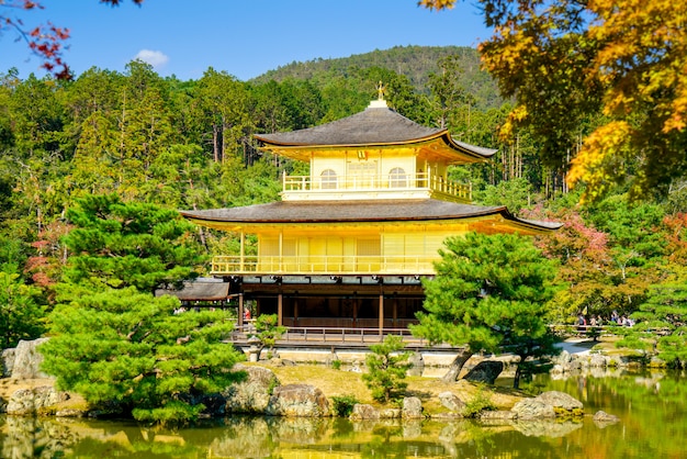 Tempio di kinkakuji a kyoto, in giappone