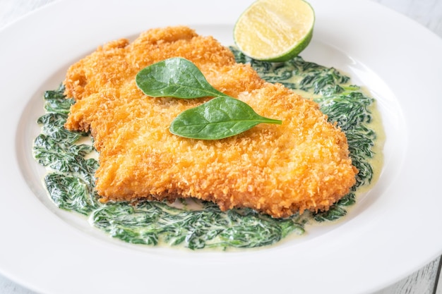 Foto kip milanese kotlet