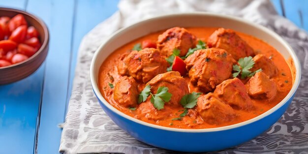 Kip Tikka masala Kip gemarineerd in een yoghurt tomatensaus