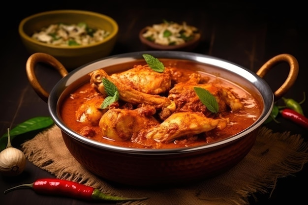 Kipcurry of kipcurry in masala kerala-stijl