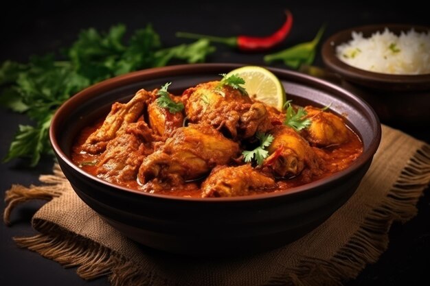 Kipcurry of kipcurry in masala kerala-stijl