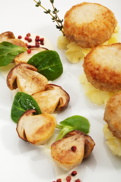 Kipfilet Kotelet Met Champignons