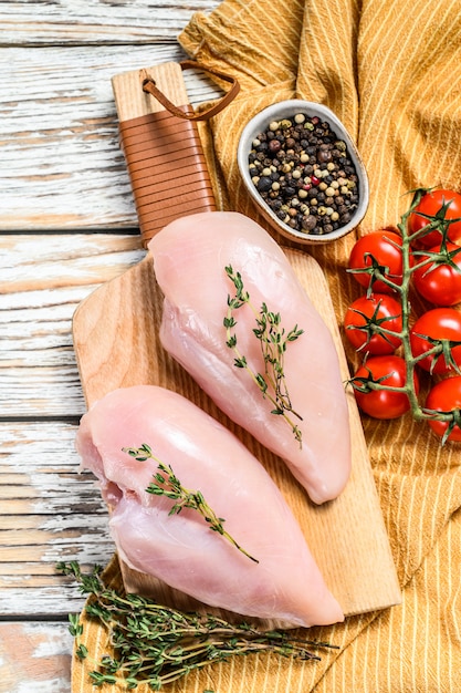 Kippenborstfilets koken met tijm