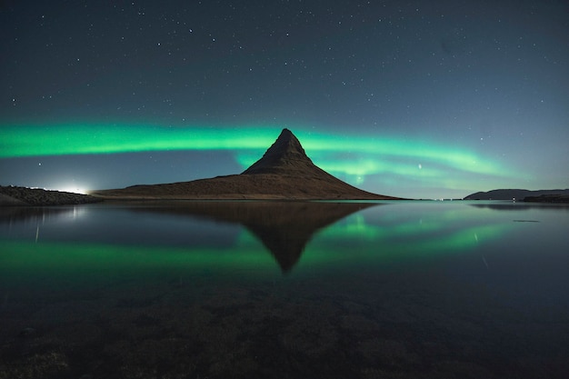 Kirkjufell 북극광, 아이슬란드