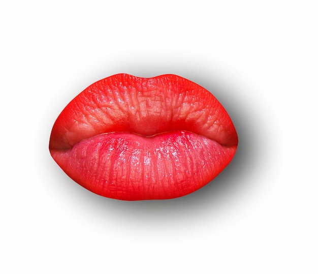 Kiss lip Lips female mouth texture pattern Red lip