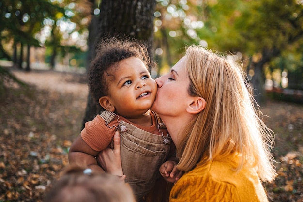 Kisses of autumn a familys tender moments