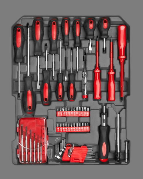 Photo kit of various tools