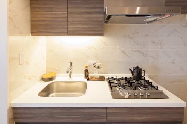 kitchen in apartment