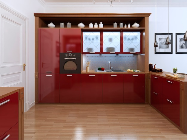 Kitchen in the Art Deco style