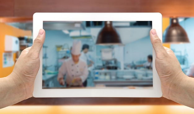 Kitchen Blurred Background tablet