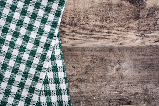 Kitchen cloth on a wooden table