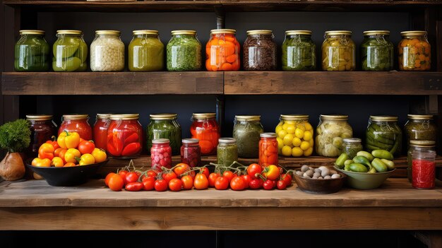 Kitchen counter food background