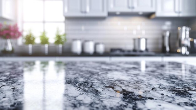 Kitchen Counter with Pots and Pans