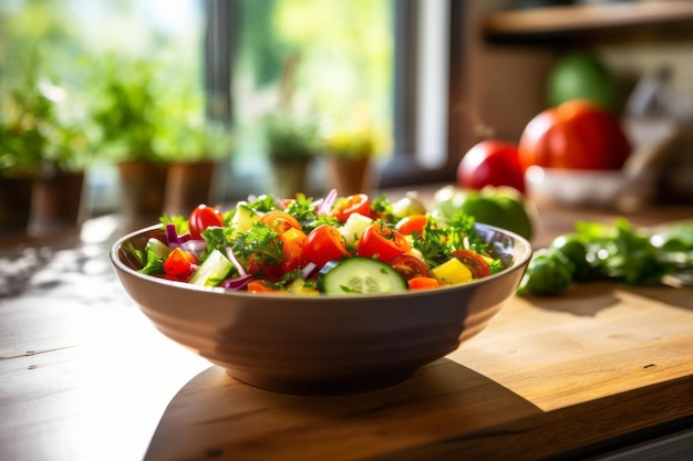 Kitchen Delights A Savory Vegetable Salad Bowl