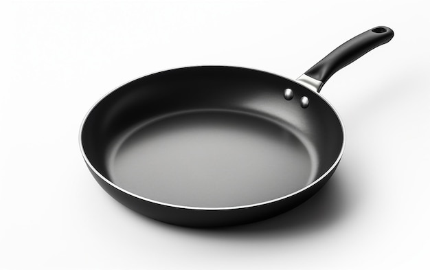 Kitchen Essentials The Pan Isolated on White Background Generative AI