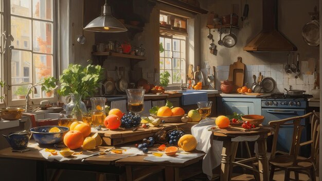 Kitchen Harmony A Photorealistic Masterpiece