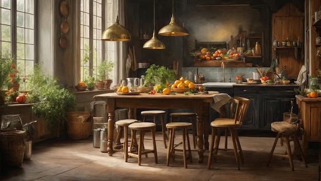 Kitchen Harmony A Photorealistic Masterpiece