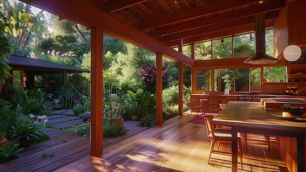 a kitchen in a house