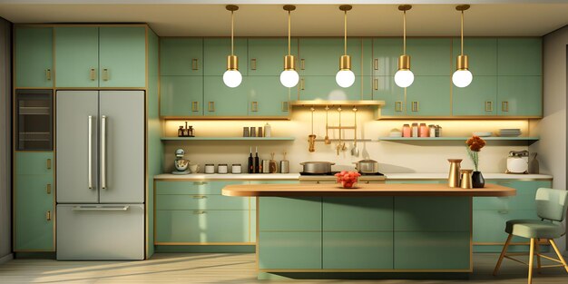 kitchen interior kitchen wallpaper domestic kitchen kitchen 3d rendering kitchen island 3d render re