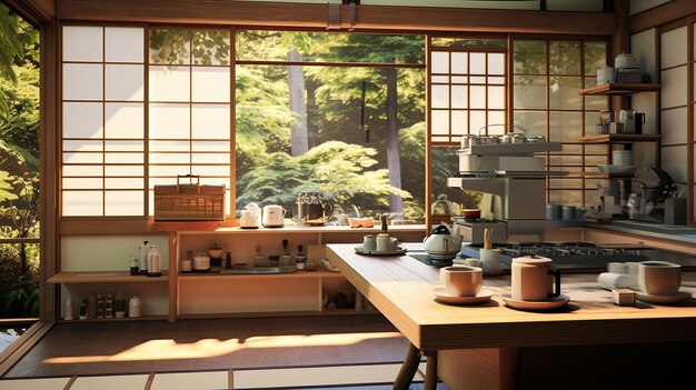 Photo kitchen room design kitchen room japanese style minimalist