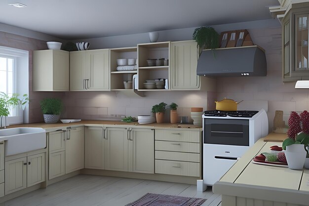 kitchen room interior