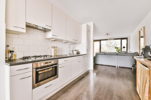 Kitchen room with stylish