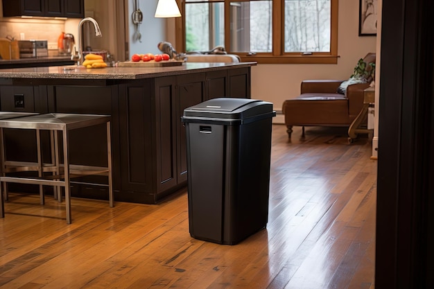 Kitchen s large garbage bin