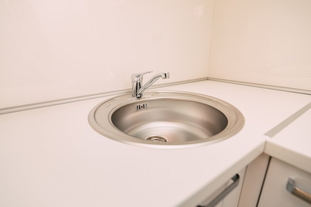 Kitchen sink tap water in the kitchen the interior of the kitc