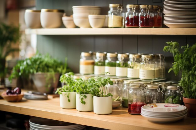 kitchen situation with blurred backgroundprofessional advertising photography