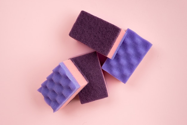 Kitchen sponges for washing dishes and other domestic needs