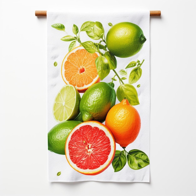 Kitchen towel with white background high quality