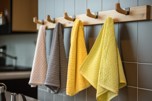 Kitchen towels textile Generate Ai