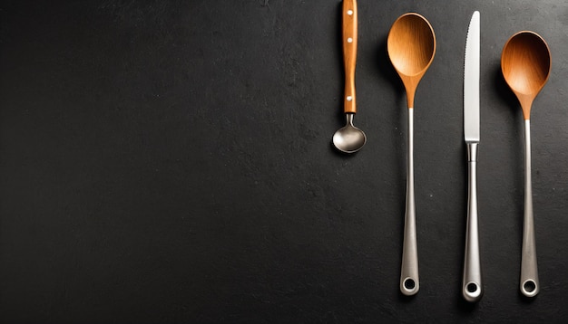Photo kitchen utensils background a symphony of culinary tools