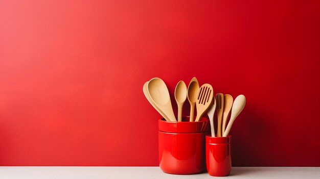 Kitchen utensils background