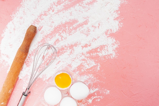 Photo kitchen utensils for baking dough preparation