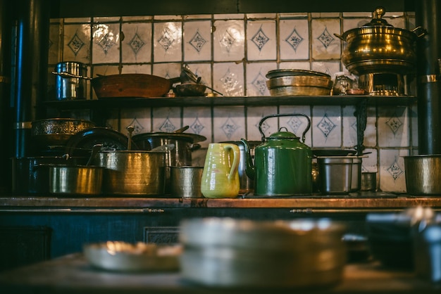 kitchen utensils at home