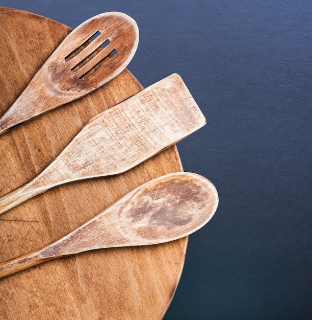 Kitchen utensils and a place for text