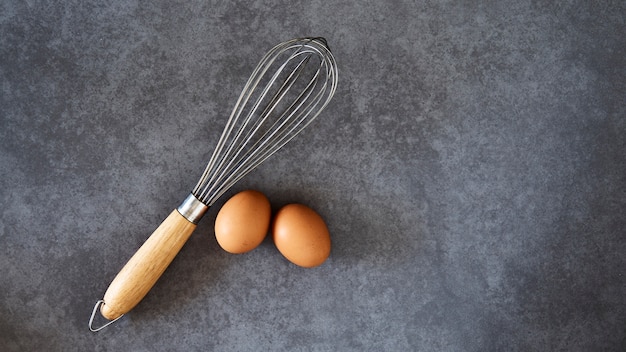 Photo kitchen wire whisk eggs beater