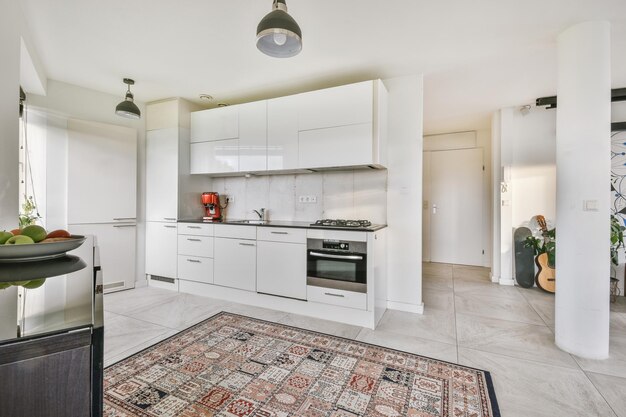 Kitchen with contemporary appliances