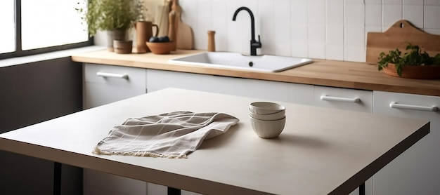 A kitchen with a sink and a dish towel on the counter.