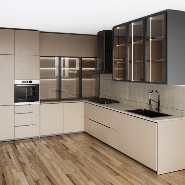 A kitchen with a sink, oven, and a dishwasher.