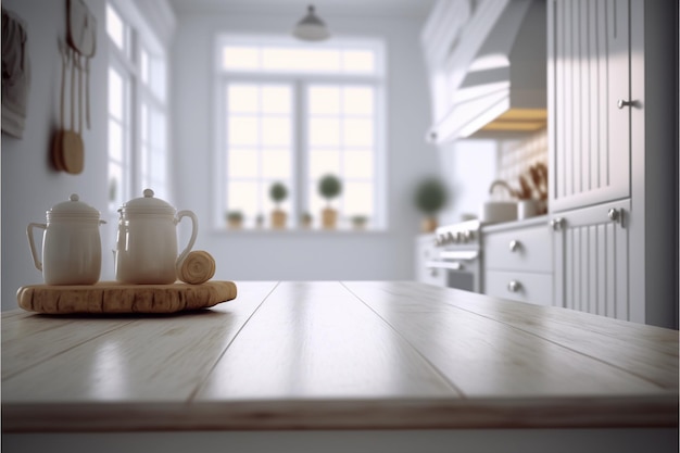 kitchen wood table background