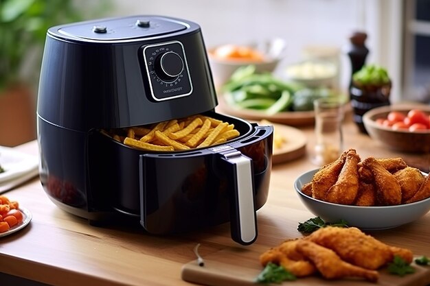 Фото kitchenready air fryer для хрустящего золотого рта водоснабжения и здоровых вкусов