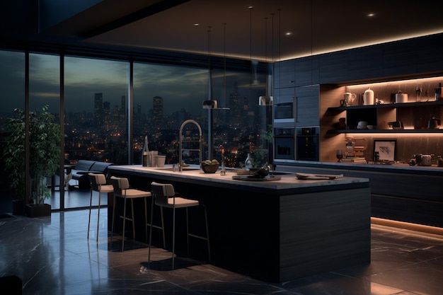 Kitchens with recessed lighting