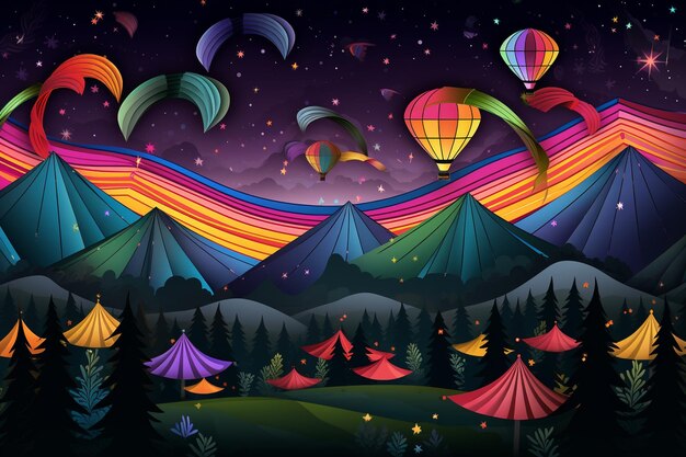 Photo kites background design